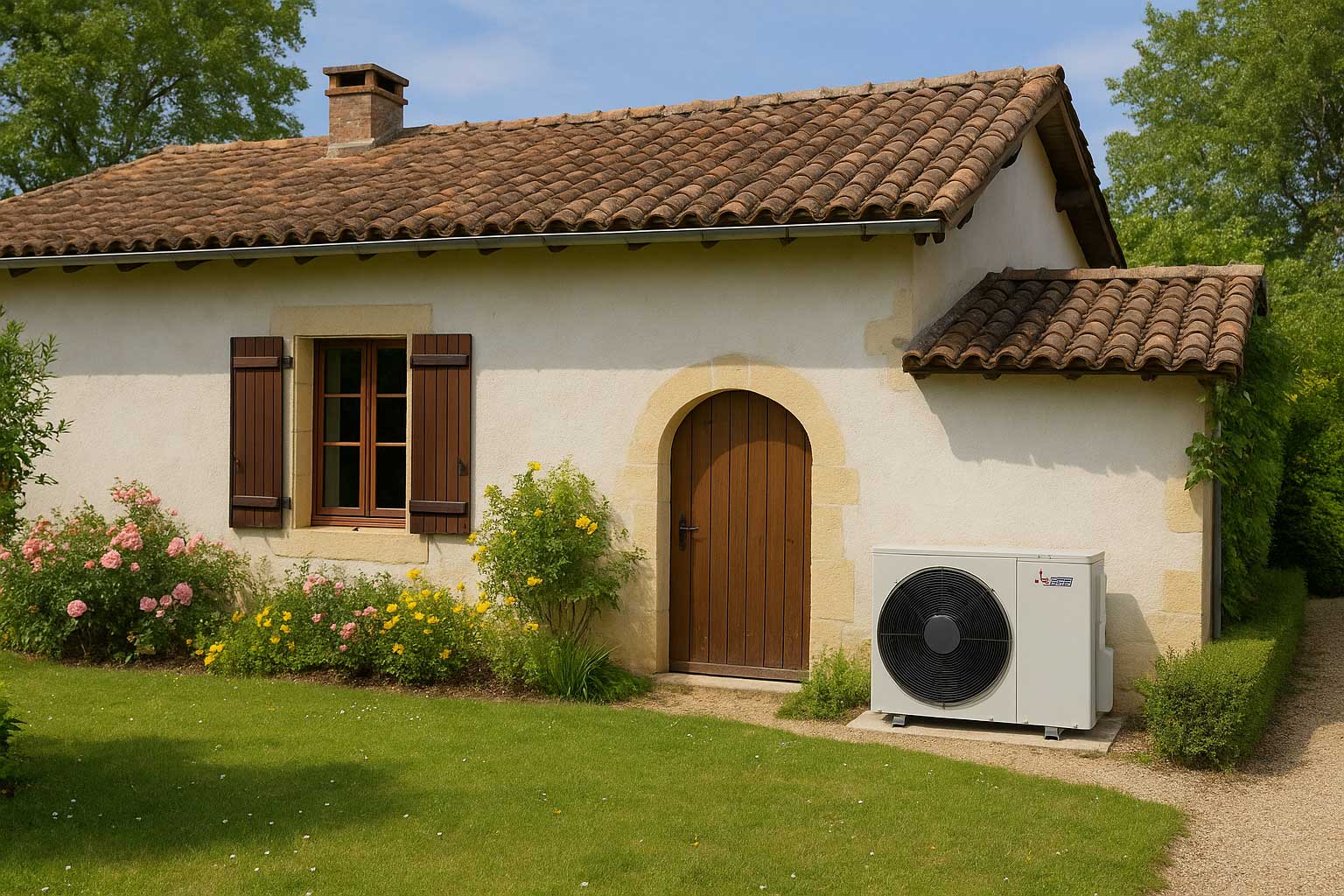 Maison du sud-ouest équipée d’une pompe à chaleur