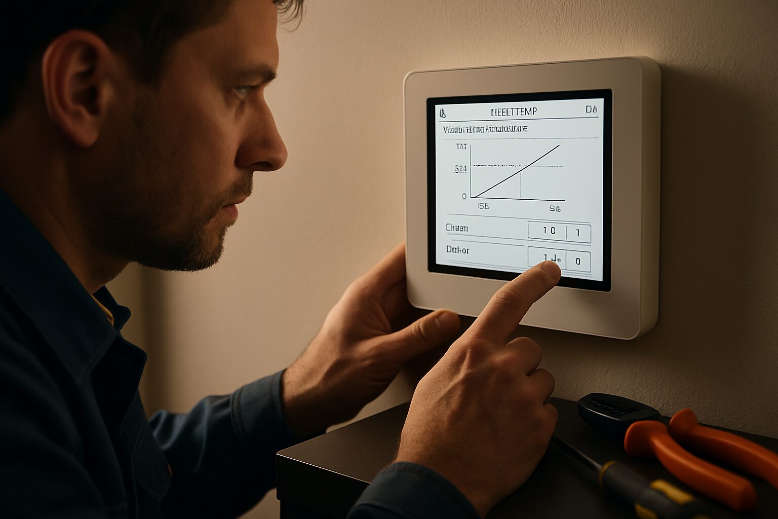 Réglage de la loi d’eau sur régulation PAC