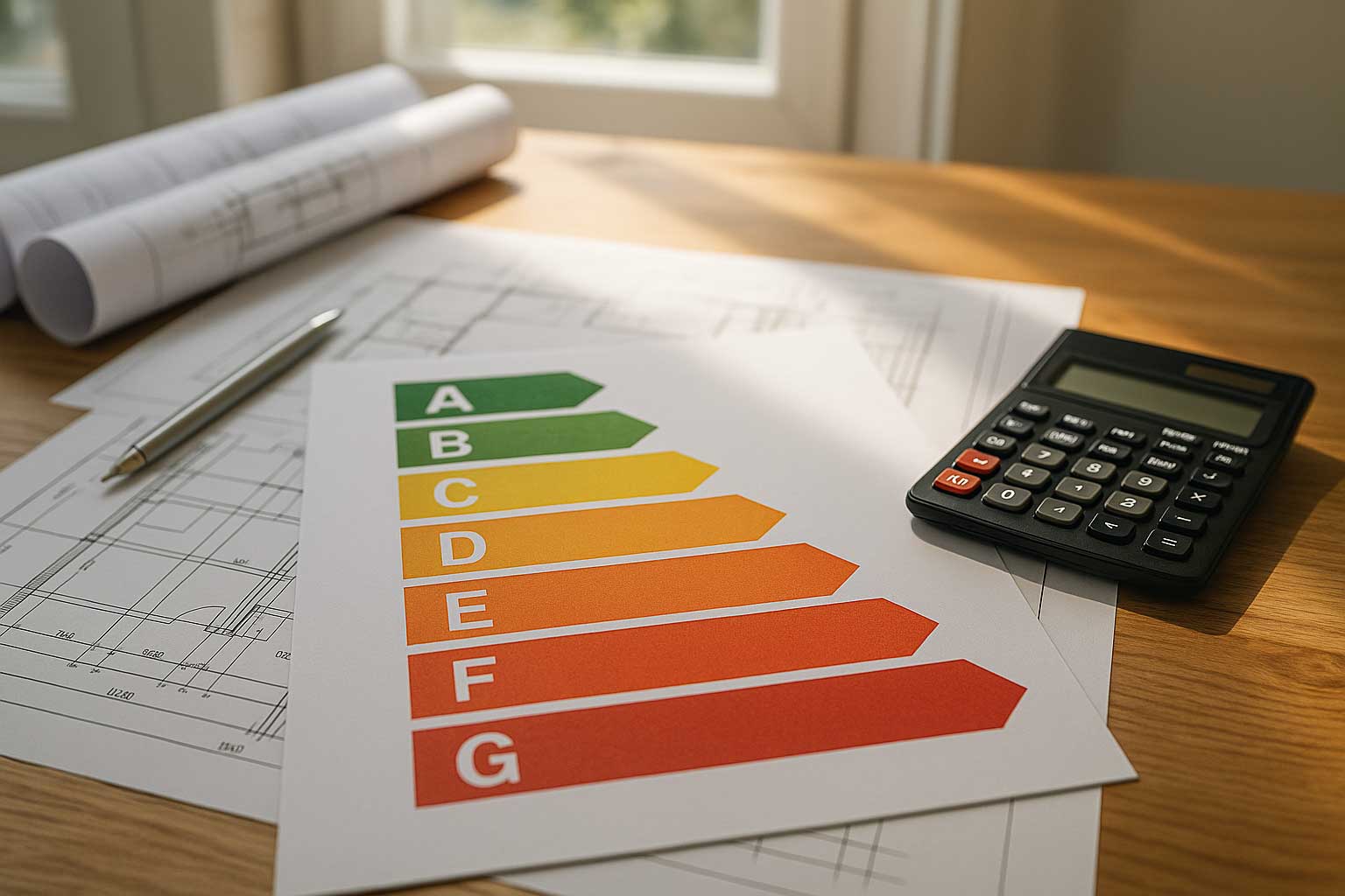 Résultats d’un audit énergétique présentant la performance énergétique d’un logement.