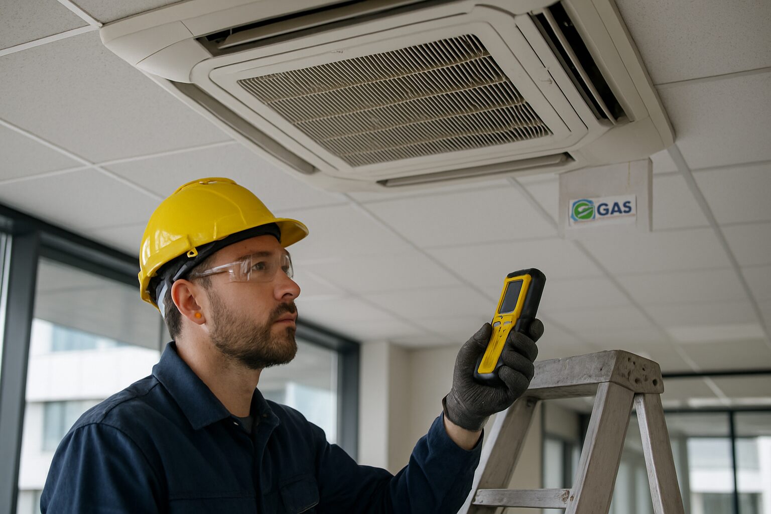 Contrôle d’une clim cassette en bureau professionnel à Montauban