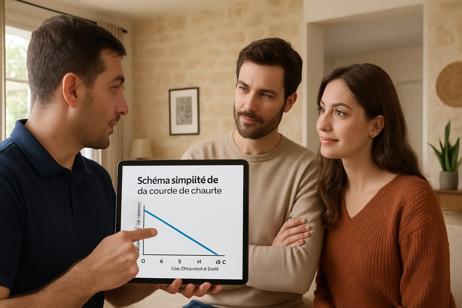 Explication de la courbe de chauffe à Caussade