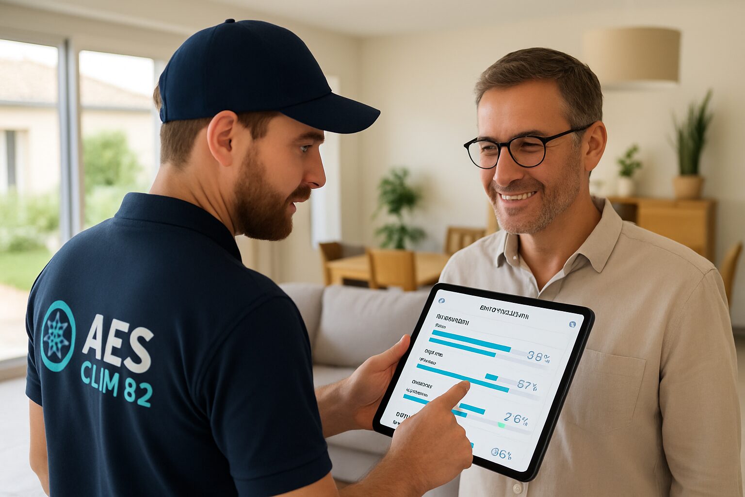 Diagnostic de confort pièce par pièce avec le client à Caussade