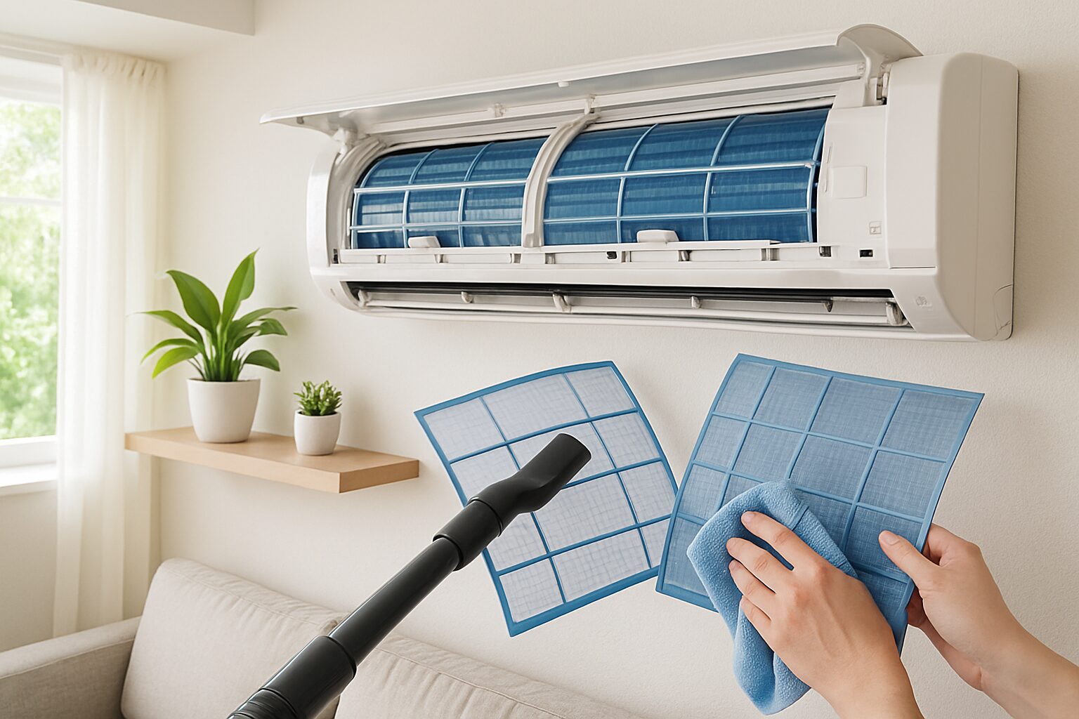 Nettoyage des filtres de climatisation au printemps