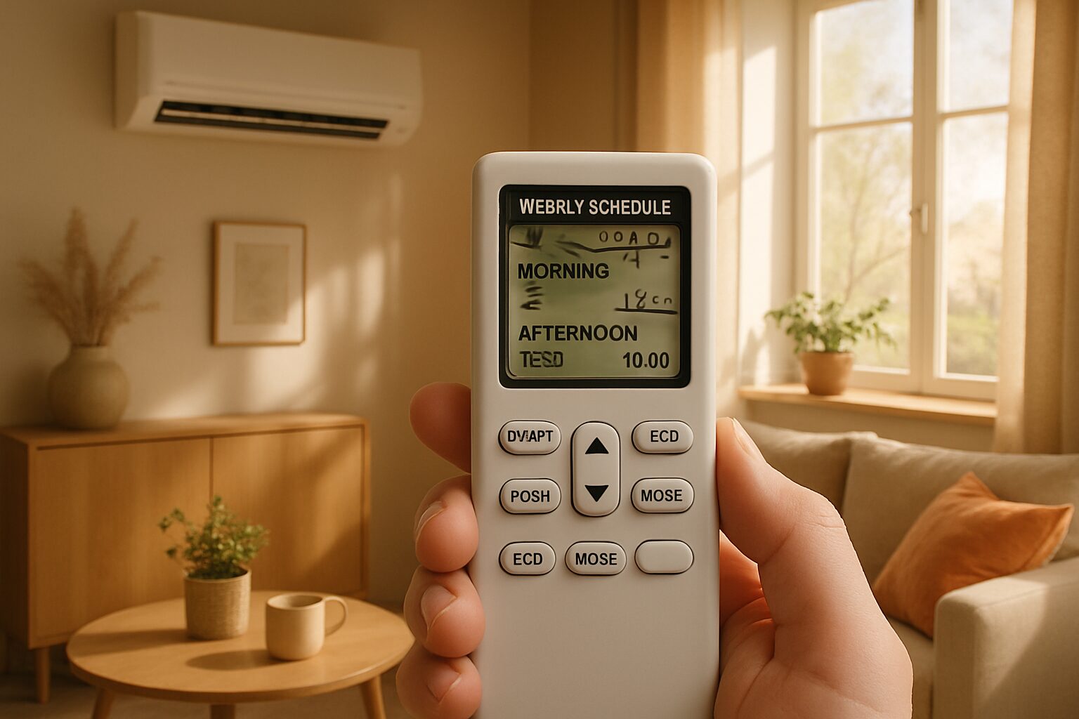 Programmation hebdomadaire d’une PAC réversible