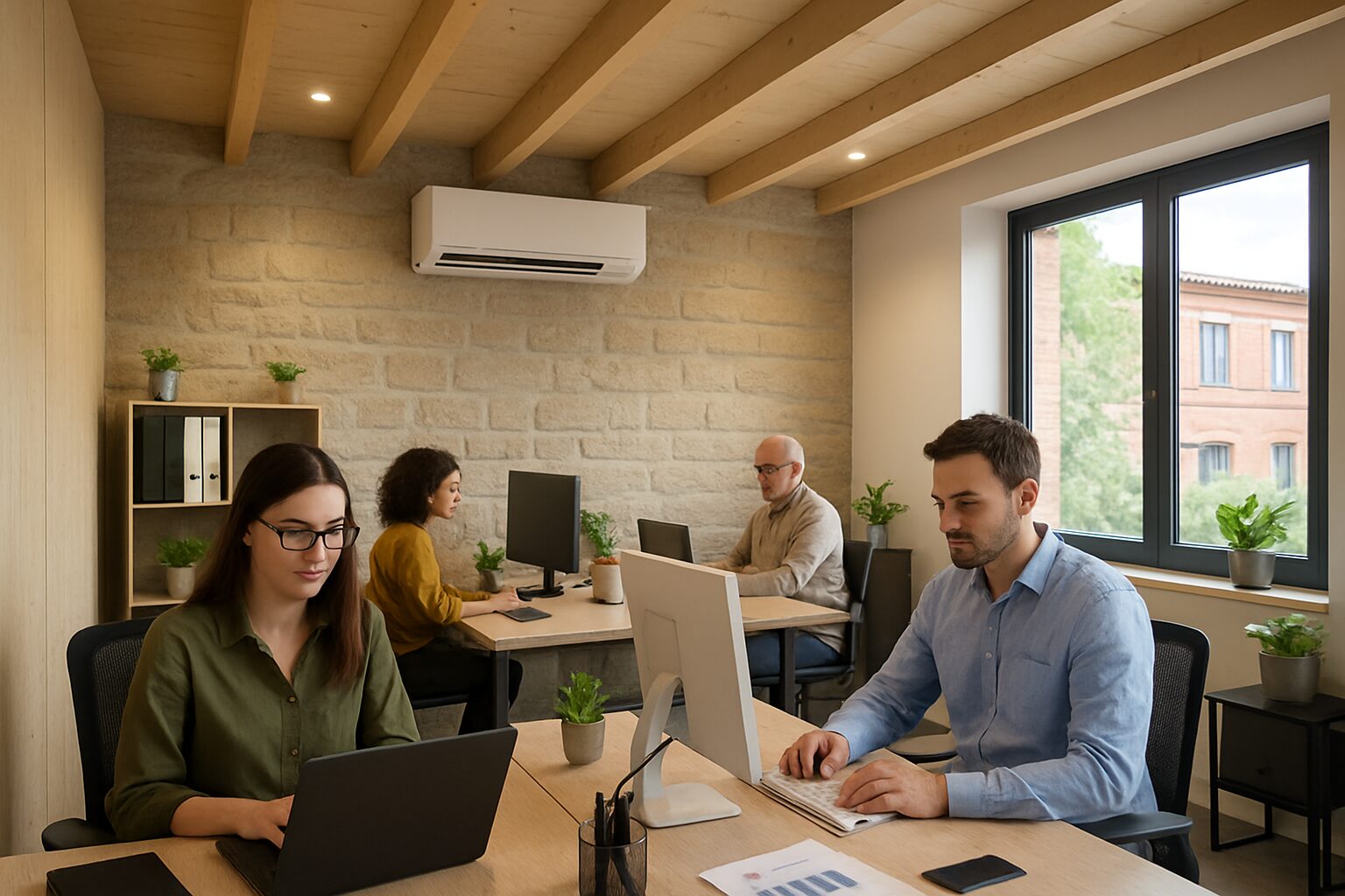 Bureaux climatisés à Castelsarrasin avec solution multi-split