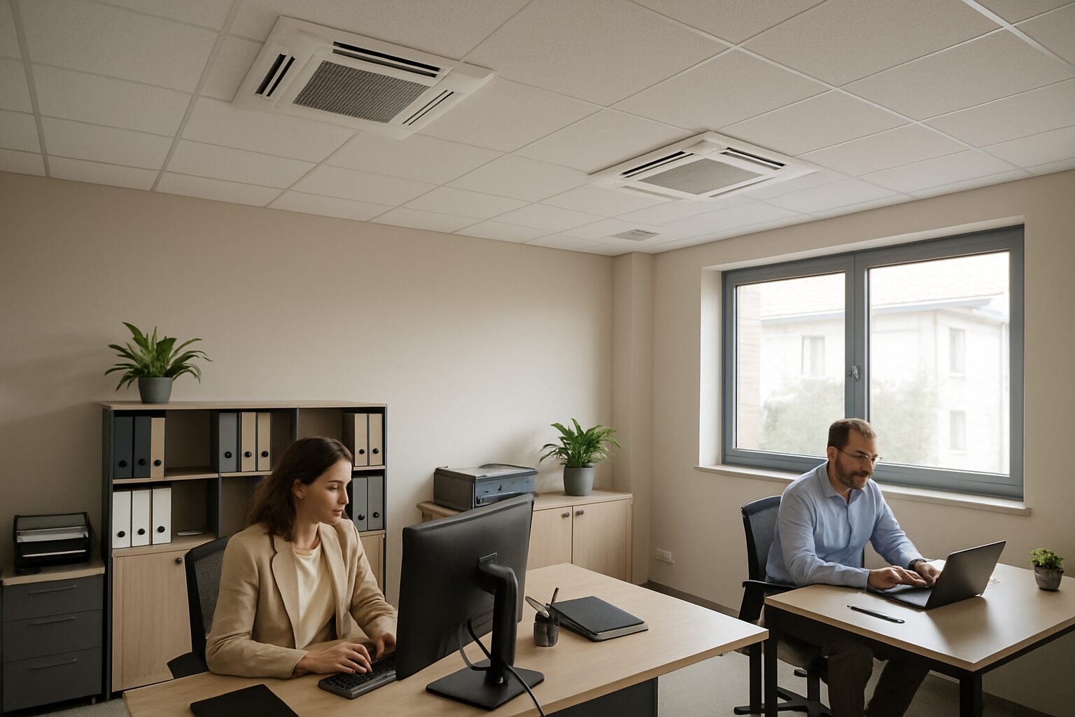 Installation multisplit discrète dans un bureau à Castelsarrasin