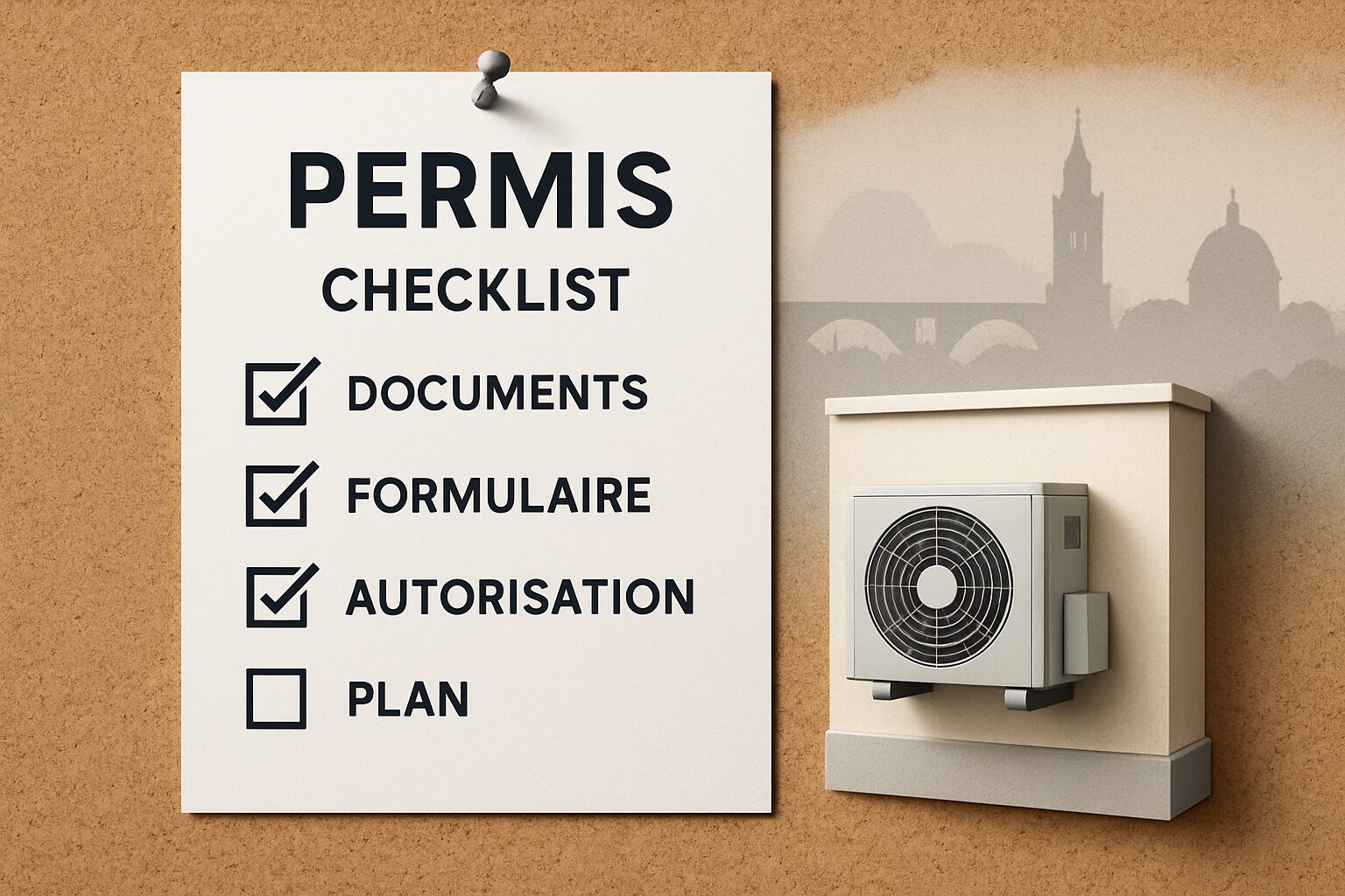 Check-list des autorisations pour pose d’unité en façade