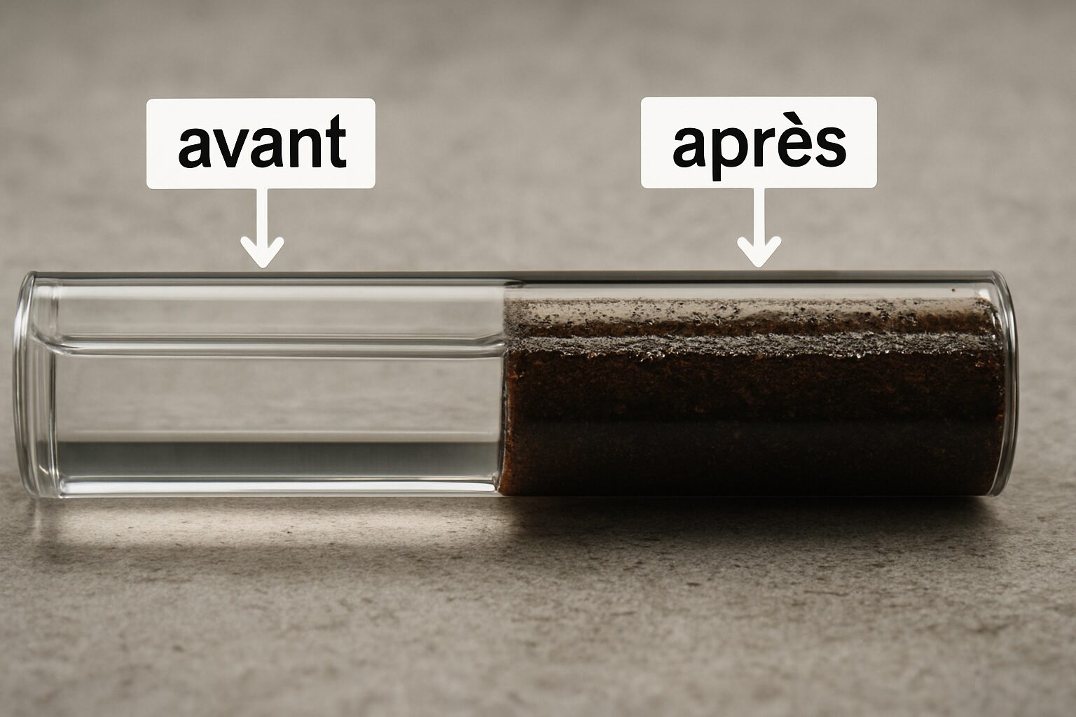 Boues et particules de magnétite évacuées lors d’un désembouage