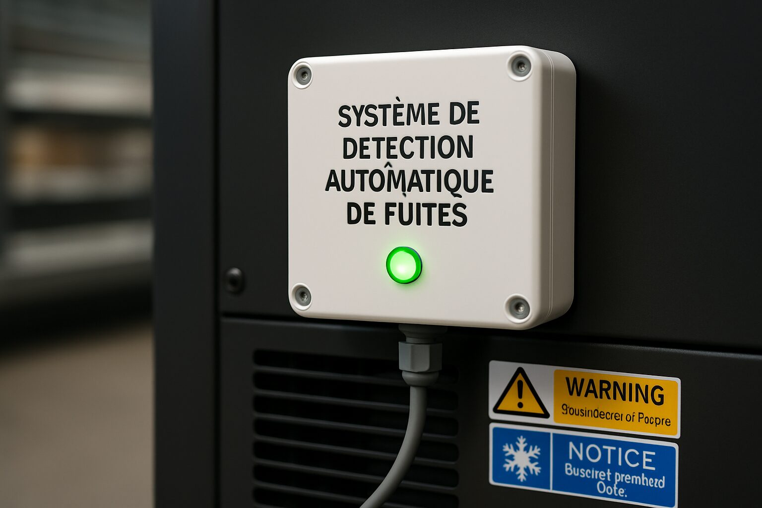 Système de détection de fuites sur groupe froid de commerce